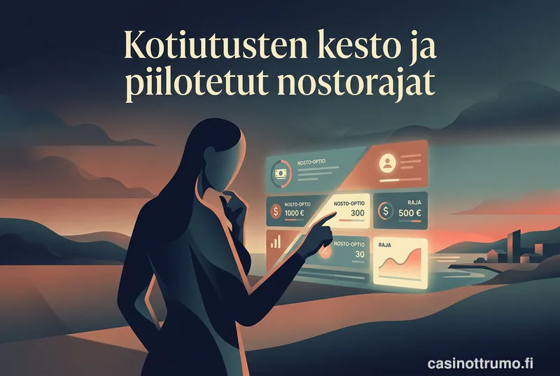 Kotiutusten kesto ja piilotetut nostorajat